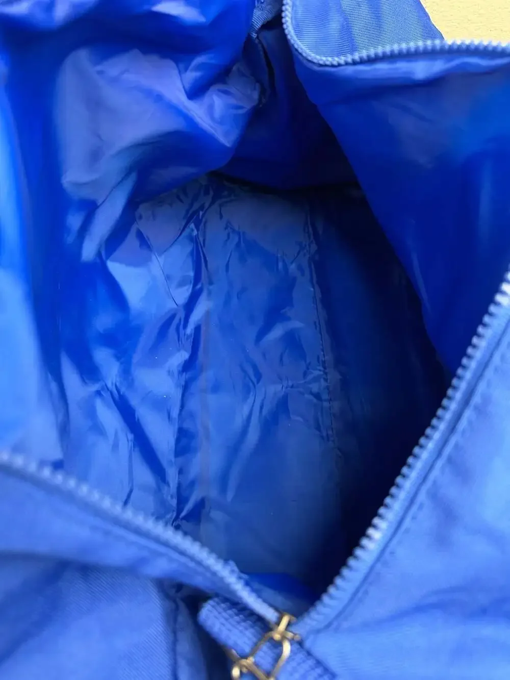 Givenchy Parfums Blue Nylon Gym Duffel Bag with Front Zipper Pocket